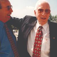 Richard DeVos with Fred Meijer.